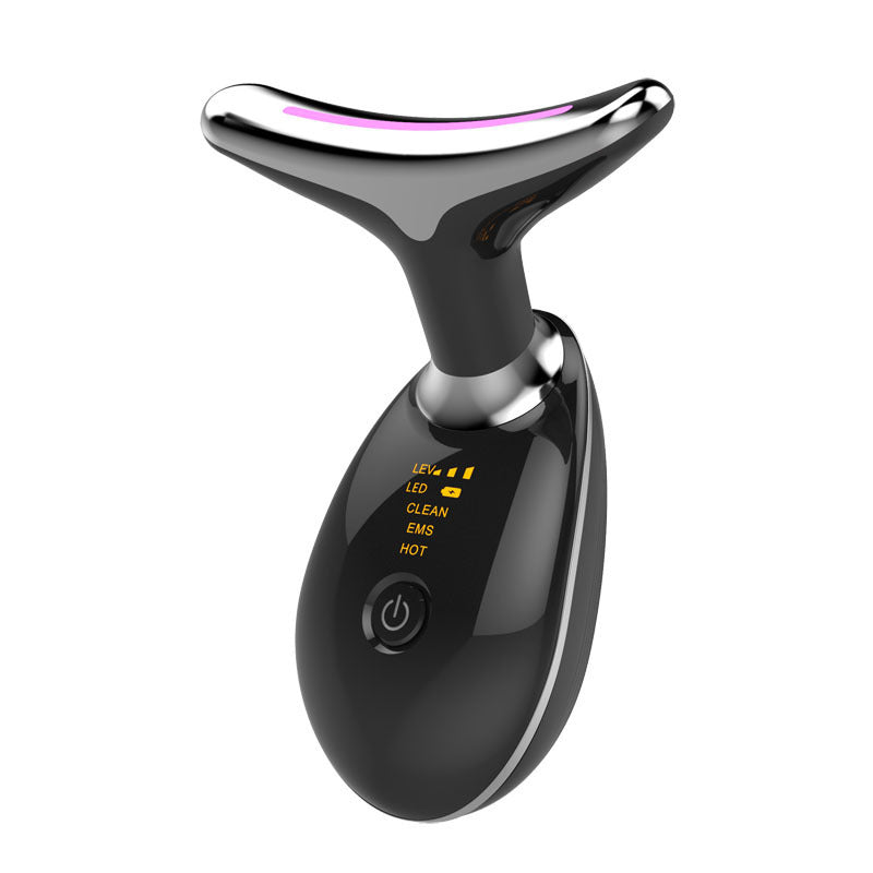 Masseur visage et cou avec vibration sonique et thermothérapie