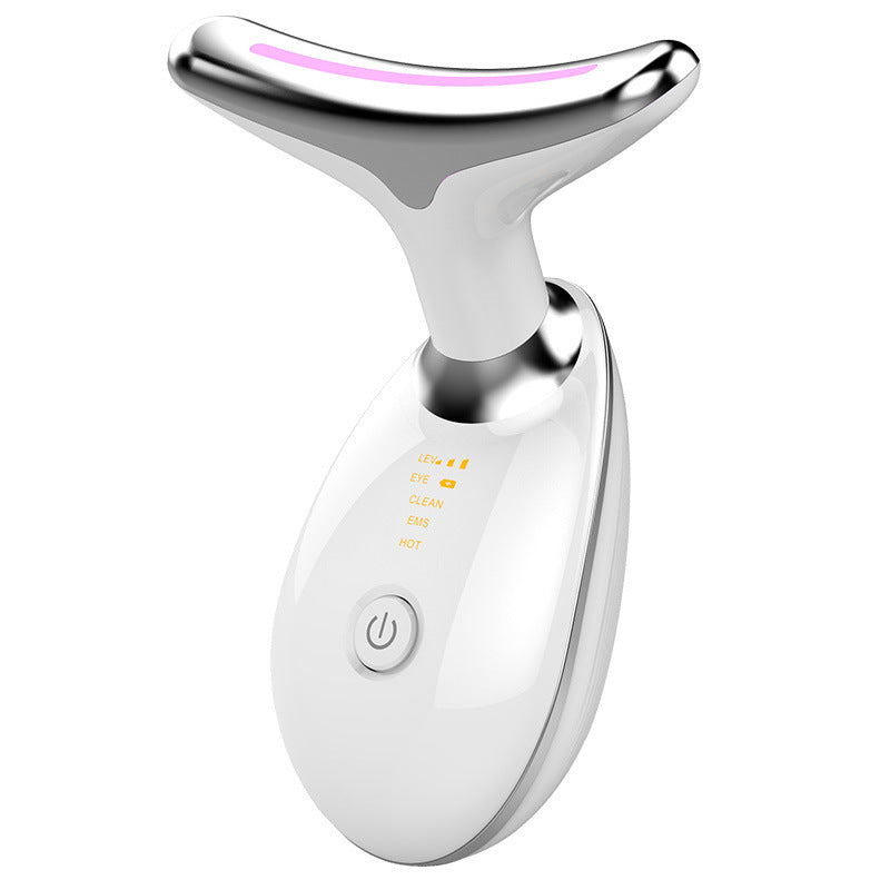 Masseur visage et cou avec vibration sonique et thermothérapie