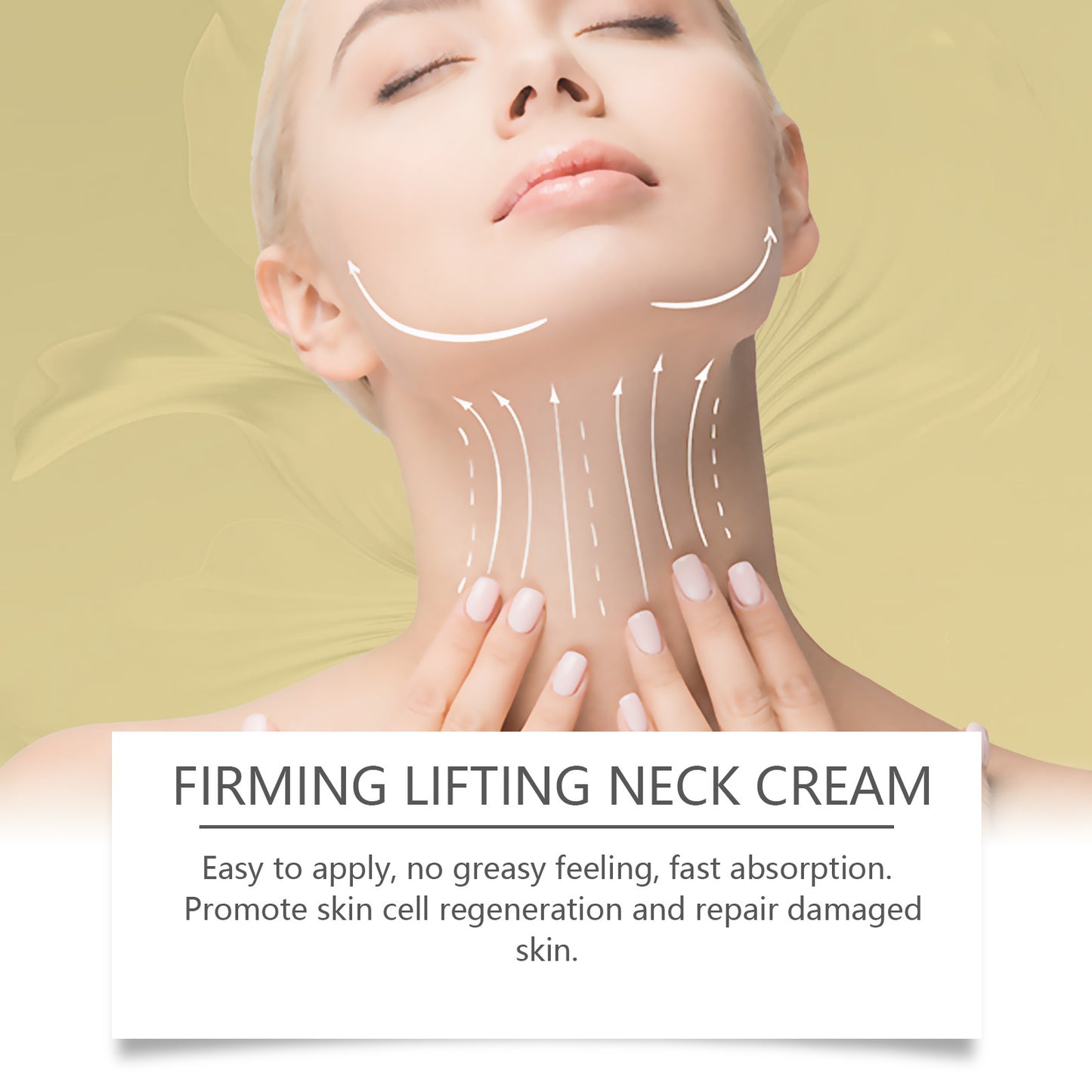 crème raffermissante, hydratante et facilement absorbée pour le cou
